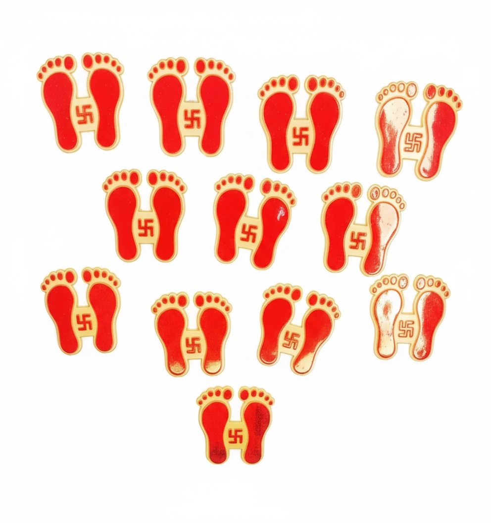 ✨ Laxmi Charan Paduka Sticker Set ✨