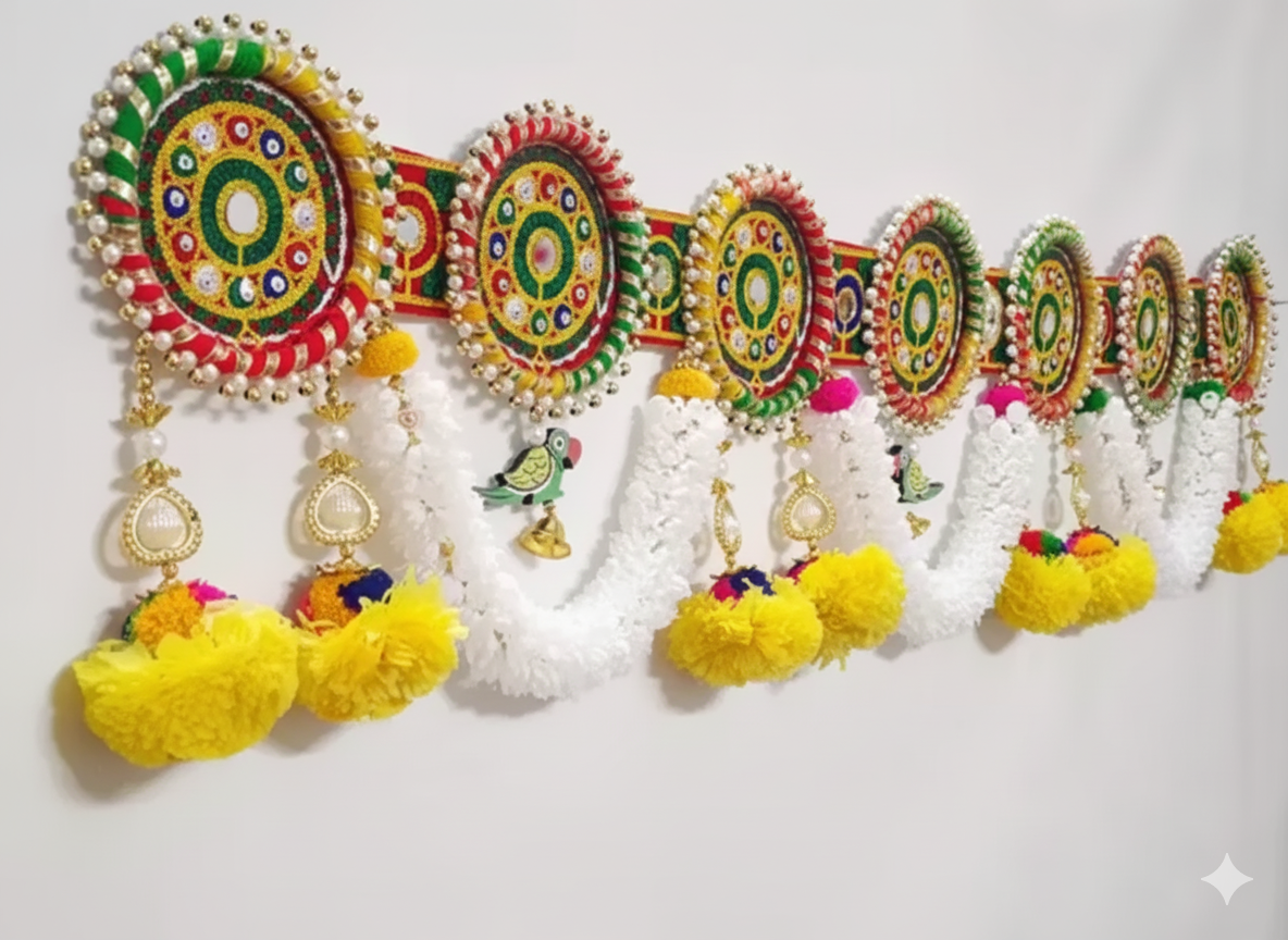 ✨ Beads & Flower Door Toran ✨
