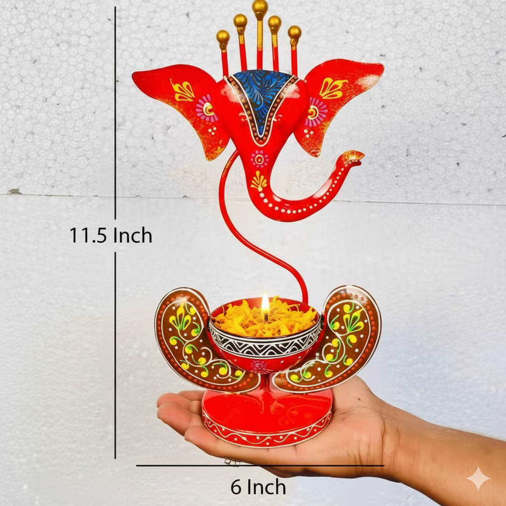 ✨ Handcrafted Ganesha Candle Holder ✨