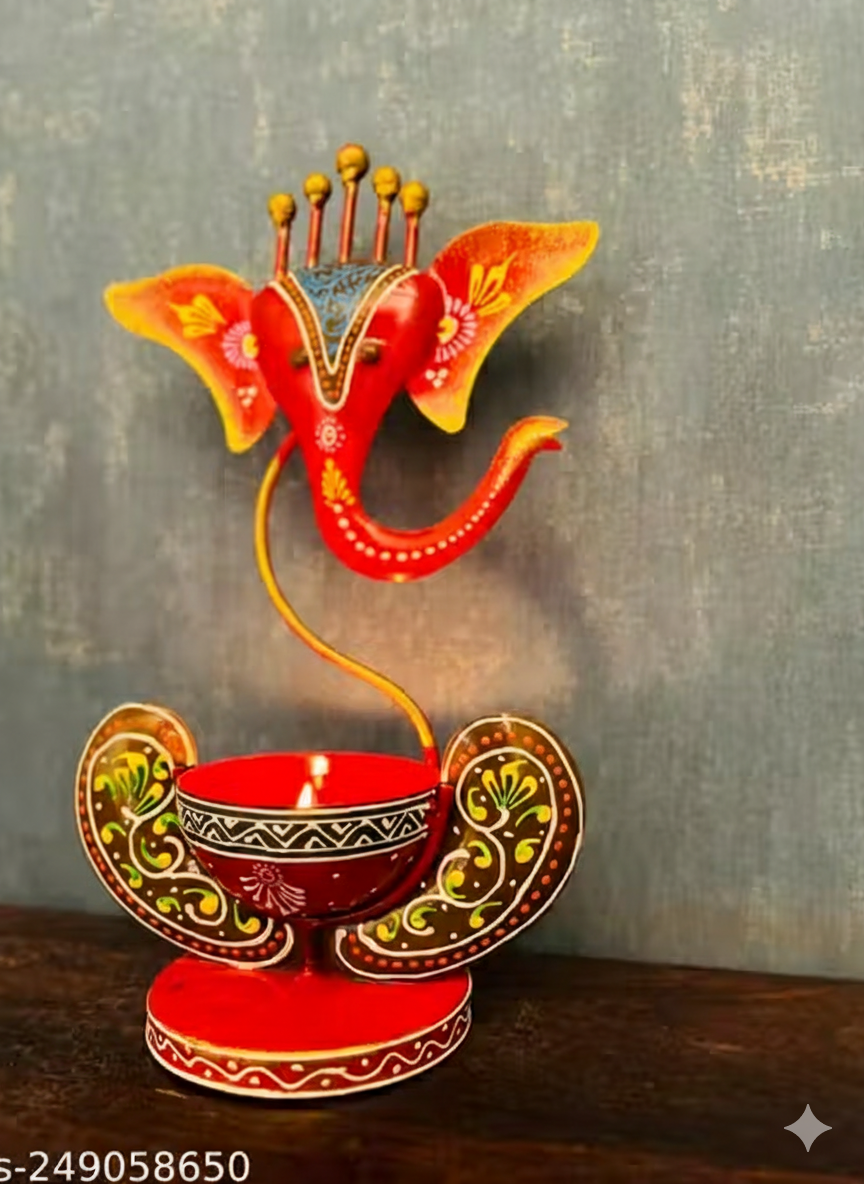 ✨ Handcrafted Ganesha Candle Holder ✨