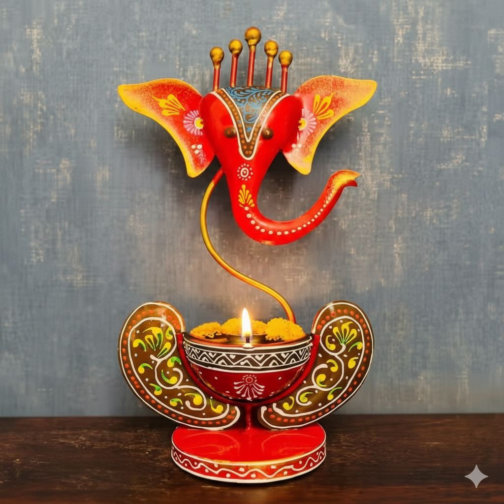 ✨ Handcrafted Ganesha Candle Holder ✨