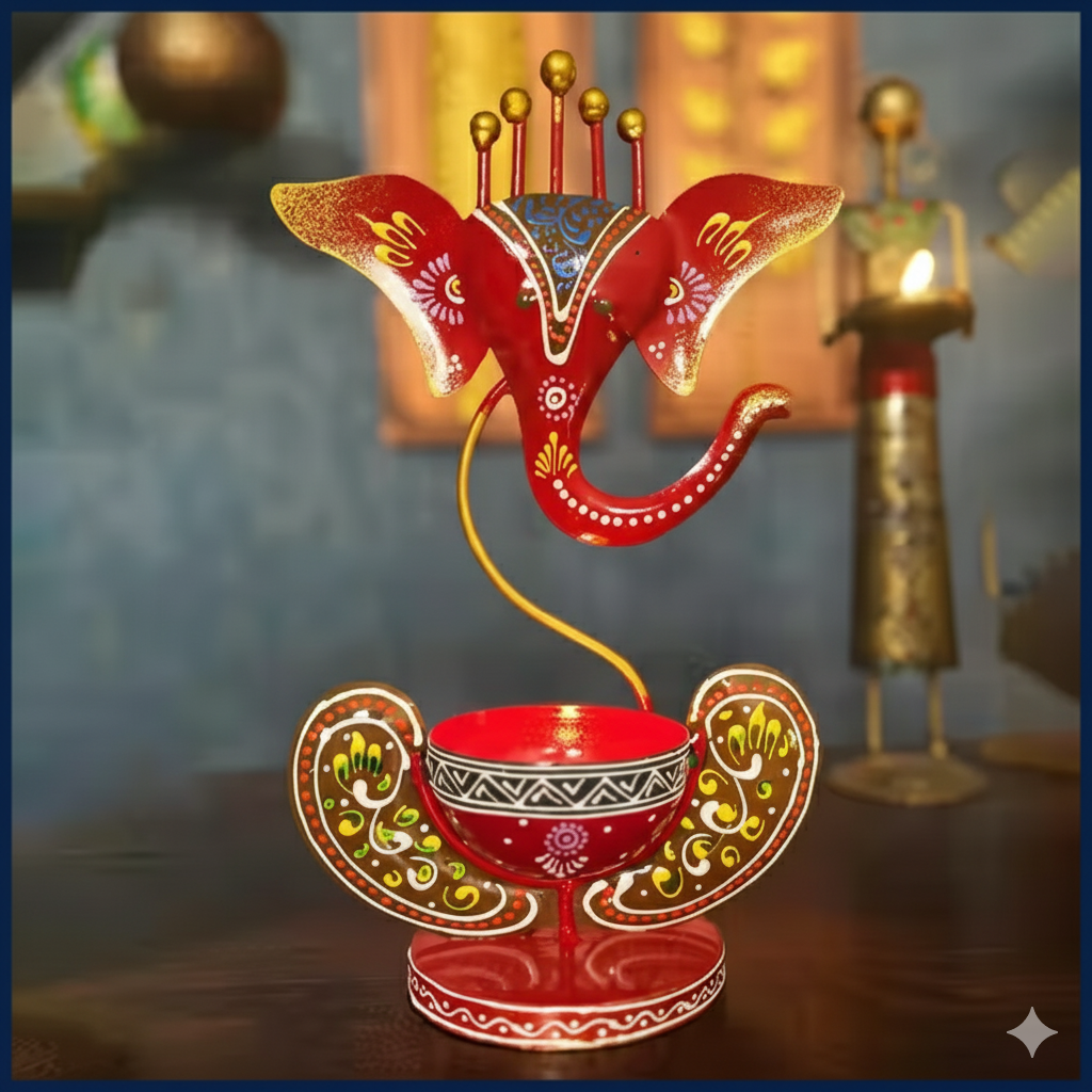 ✨ Handcrafted Ganesha Candle Holder ✨