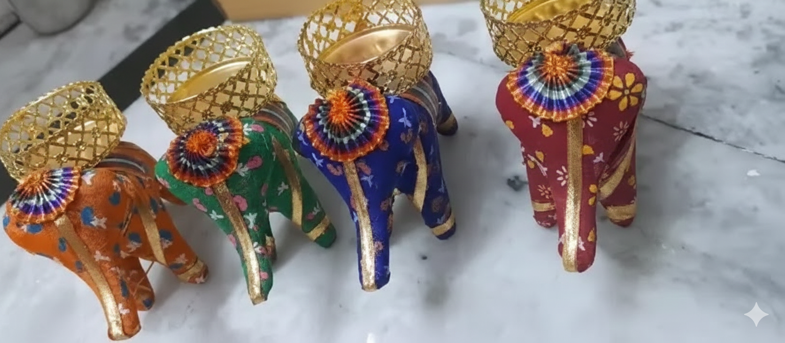 ✨ Elephant T-Light Candle Set ✨