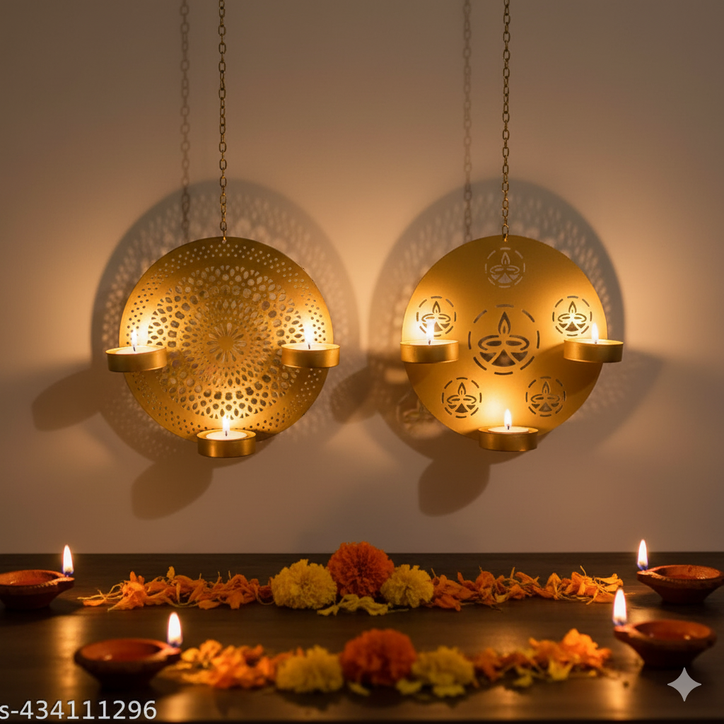 ✨ Metal Wall Hanging Tealight Candle Holders ✨