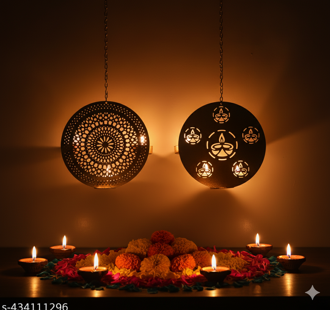 ✨ Metal Wall Hanging Tealight Candle Holders ✨