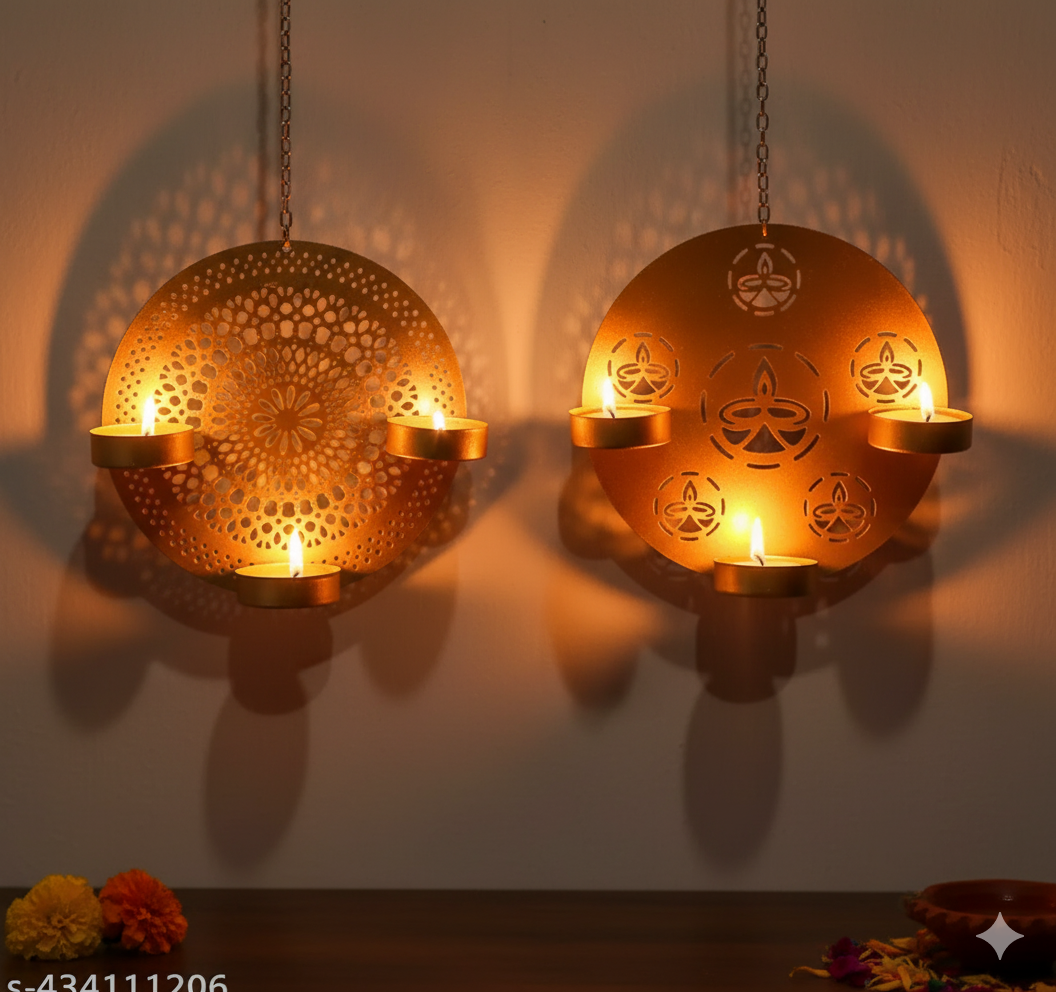 ✨ Metal Wall Hanging Tealight Candle Holders ✨