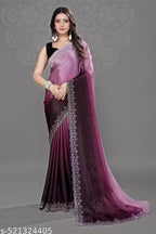 ✨ Saree with Bangalori Silk Blouse ✨