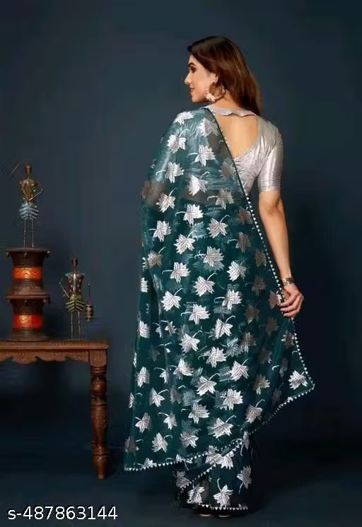 ✨ Elegant Saree with Silk Blouse ✨