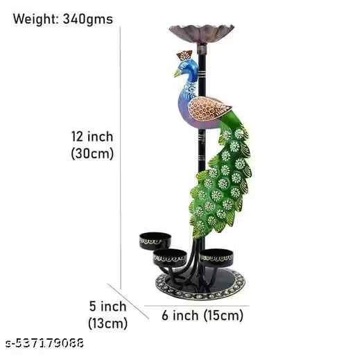 ✨ Peacock Tealight Candle Holder  ✨