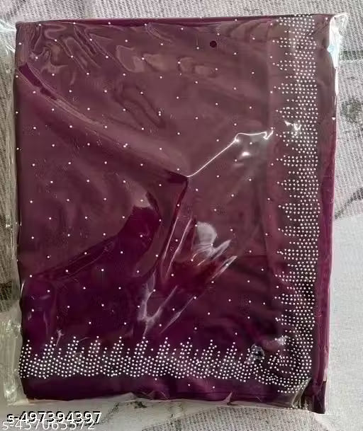 ✨  Partywear Saree with Sequins Blouse ✨